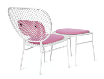 WIMBLEDON - Powder coated steel easy chair by Nola Industrier - view 2